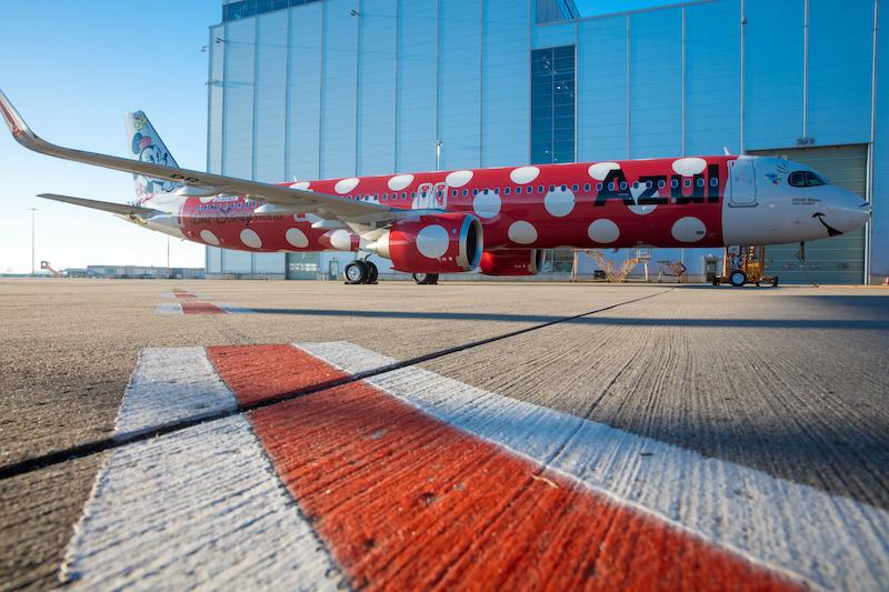 azul minnie mouse plane