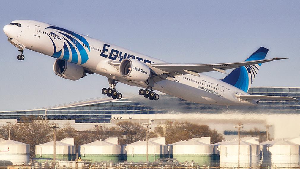 EgyptAir aircraft taking off