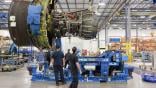 GE Aerospace Middle East MRO facility workers 