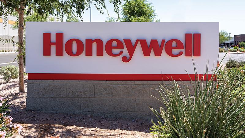 Honeywell company sign