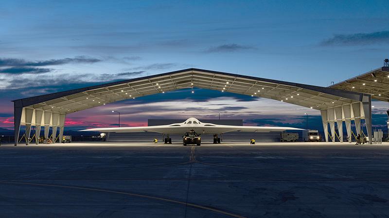 B-21 in hangar