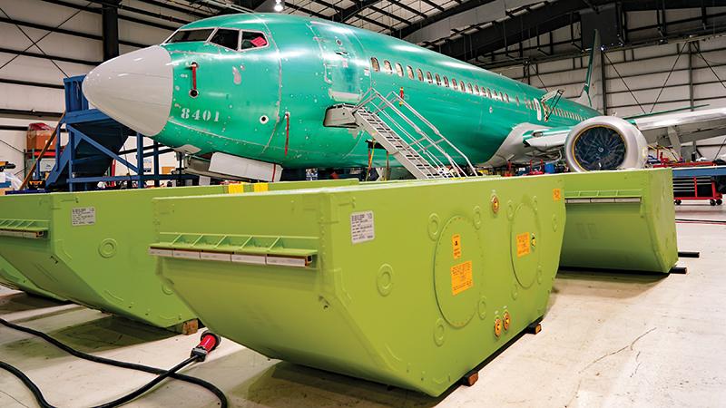 Aloft AeroArchitects fuel tanks next to aircraft fuselage