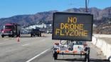 no drone flyzone billboard picture