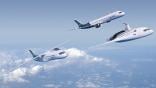 Airbus aircraft flying in formation