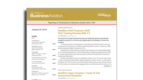 The Weekly of Business Aviation